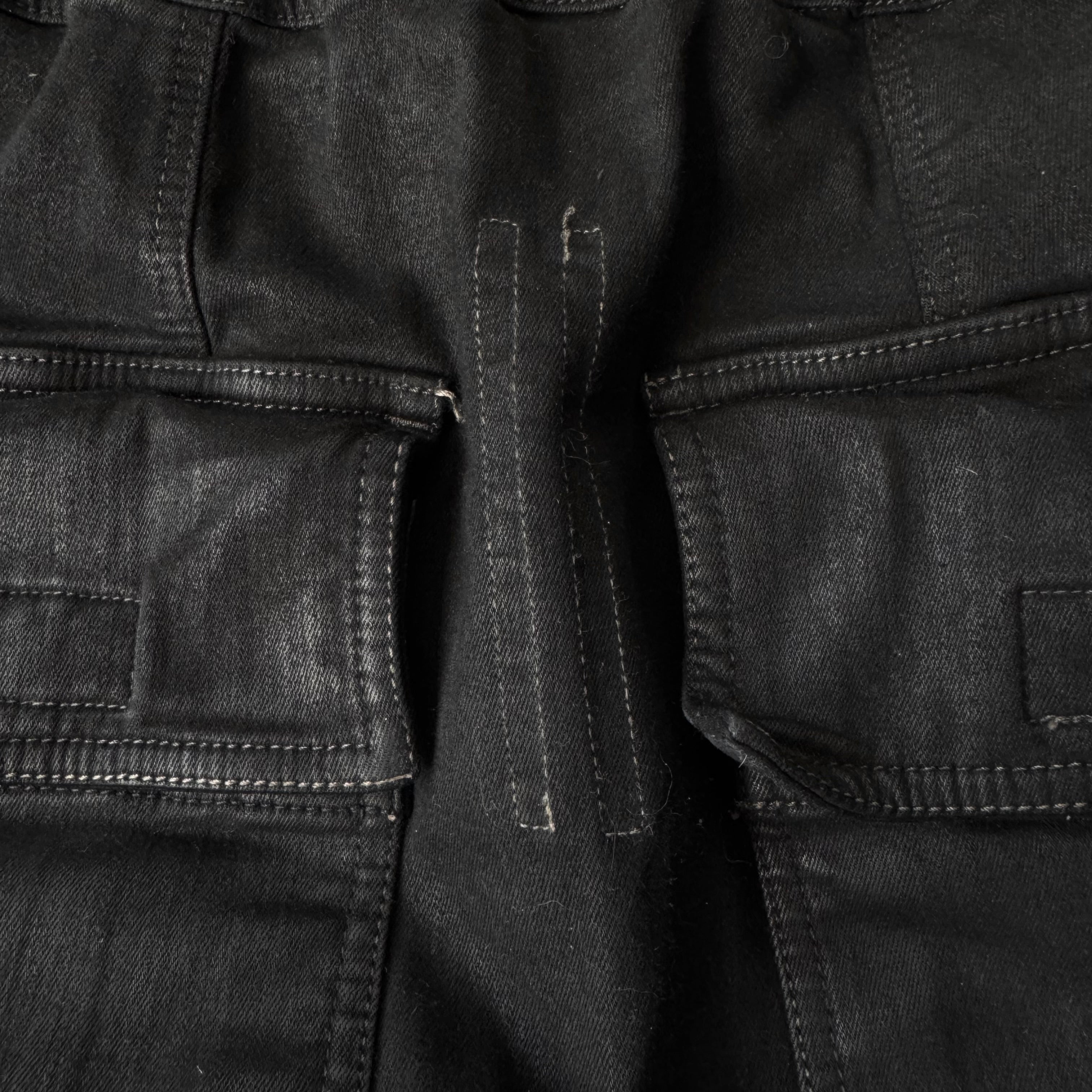 Rick Owens SS24 Coated Stretch Denim Creatch Cargo Pod
