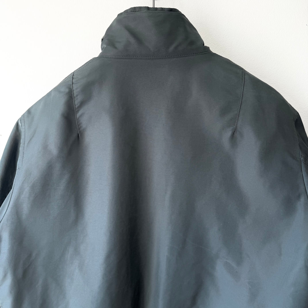 Helmut Lang AW1998 Gray Polyamide MA-1 Flight Bomber Jacket