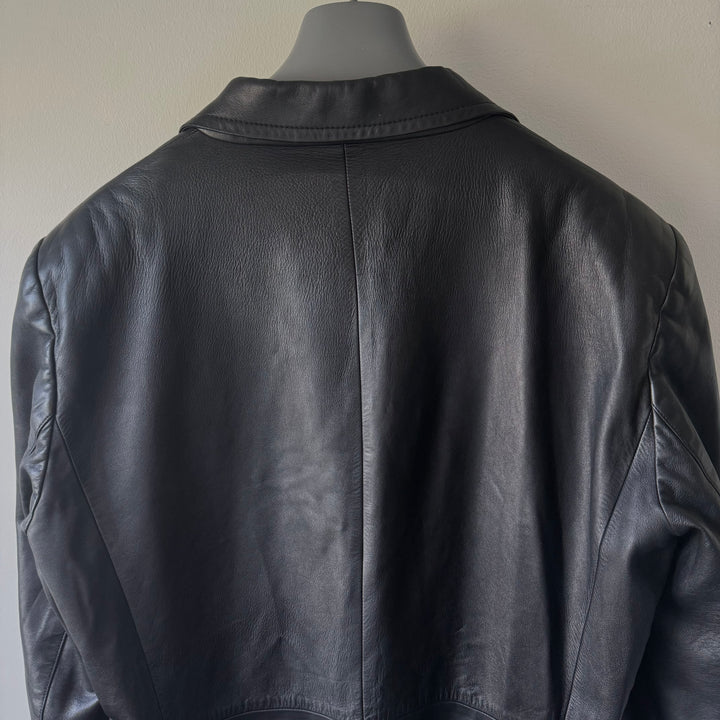 Prada 90's Mainline Lamb Leather Blazer Jacket