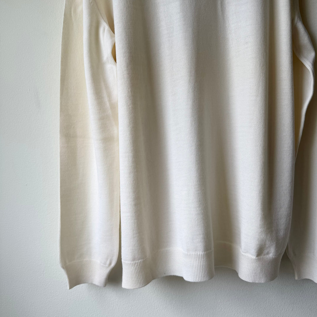 Prada 1990's Fine Wool V-Neck Knit Pullover