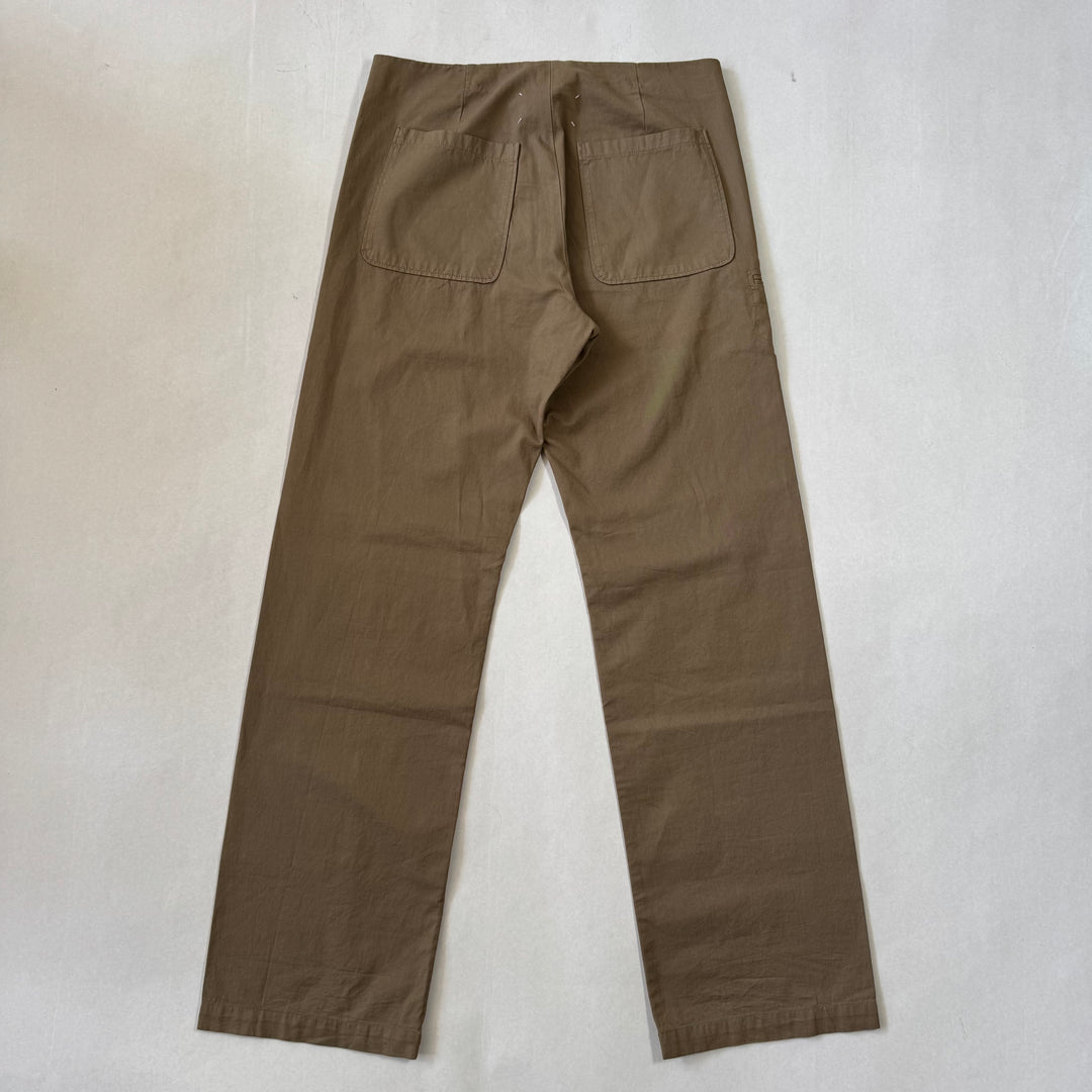 SS2002 Martin Margiela Khaki Cotton McQueen Pants