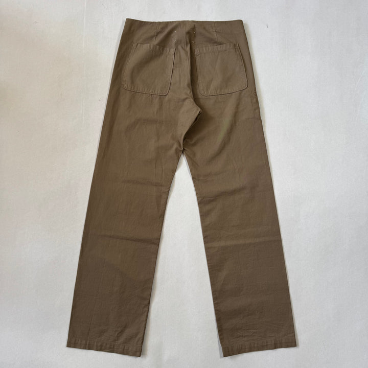 SS2002 Martin Margiela Khaki Cotton McQueen Pants