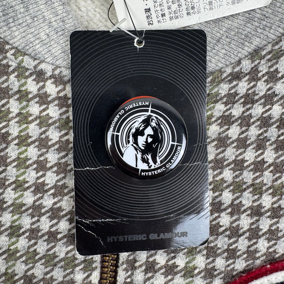 Hysteric Glamour Checkered Bomber Sweatshirt