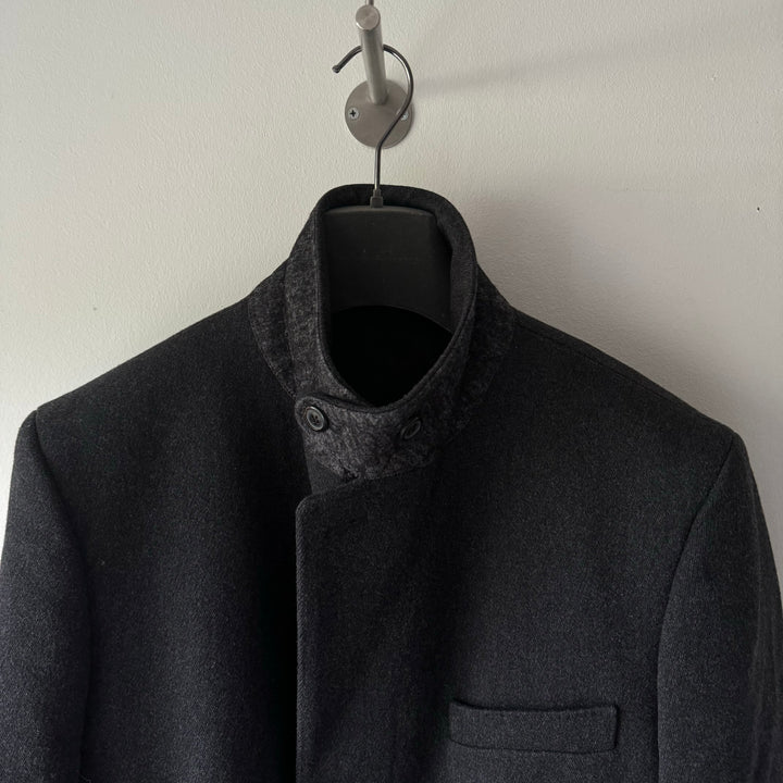 AW2004 Martin Margiela Dark Grey Wool Long-Coat