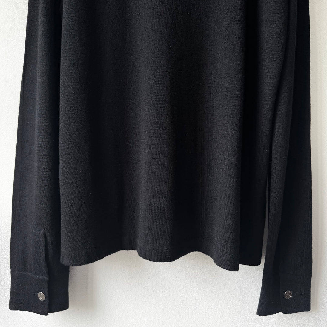 Hermes Cashmere/Silk Long Sleeve Polo Knit