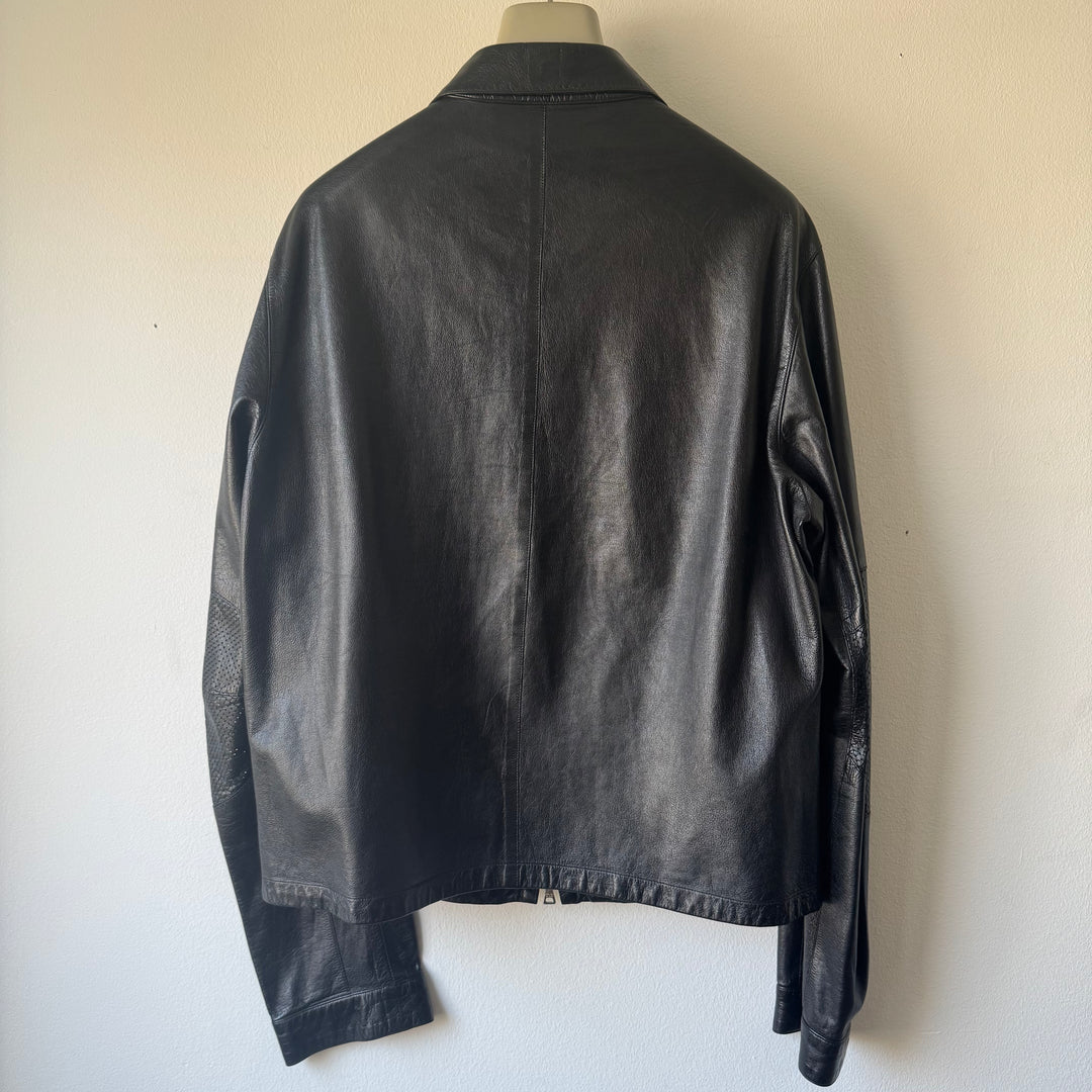 Prada SS2000 Cropped Nappa Leather Blouson Jacket