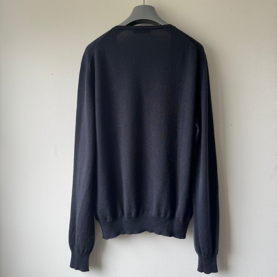 Prada FW2002 V-Neck Cashmere/Silk Knit Pullover