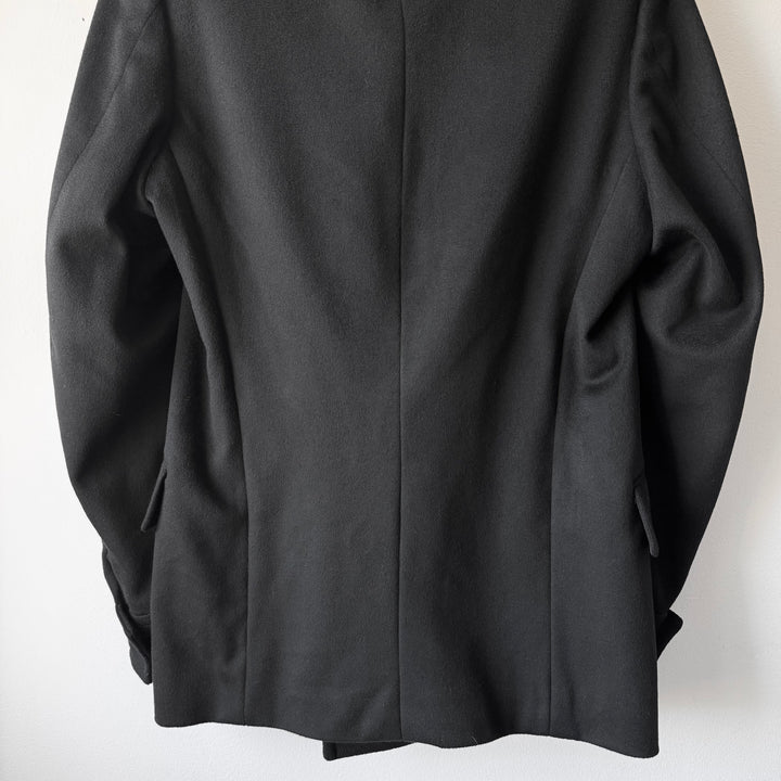 Gucci By Tom Ford FW2003 Black Double Breasted Wool Peacoat
