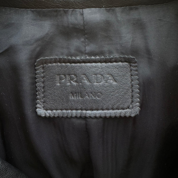 Prada SS2012 Mainline Moto Biker Lamb Leather Jacket