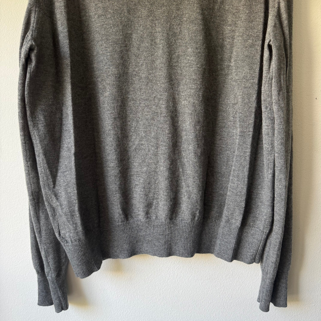 SS2017 Maison Margiela Gray Cashmere V-Neck Pullover Knit Sweater