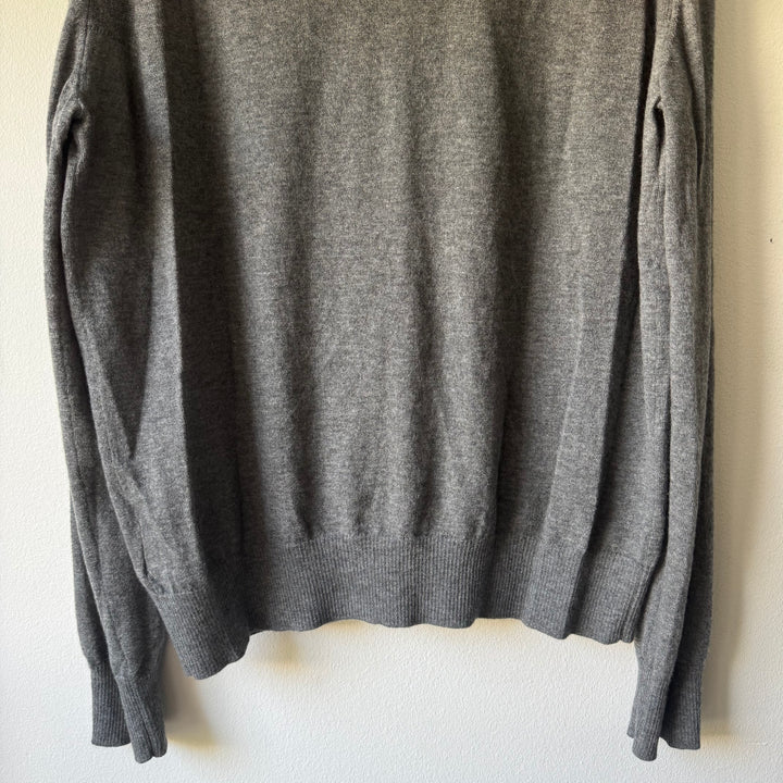 SS2017 Maison Margiela Gray Cashmere V-Neck Pullover Knit Sweater