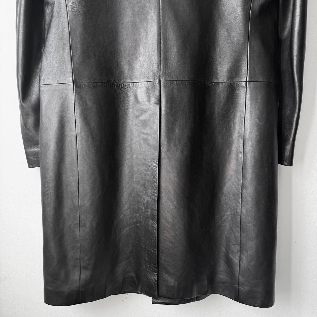 Gucci By Tom Ford 2000’s Black Lamb Leather Coat