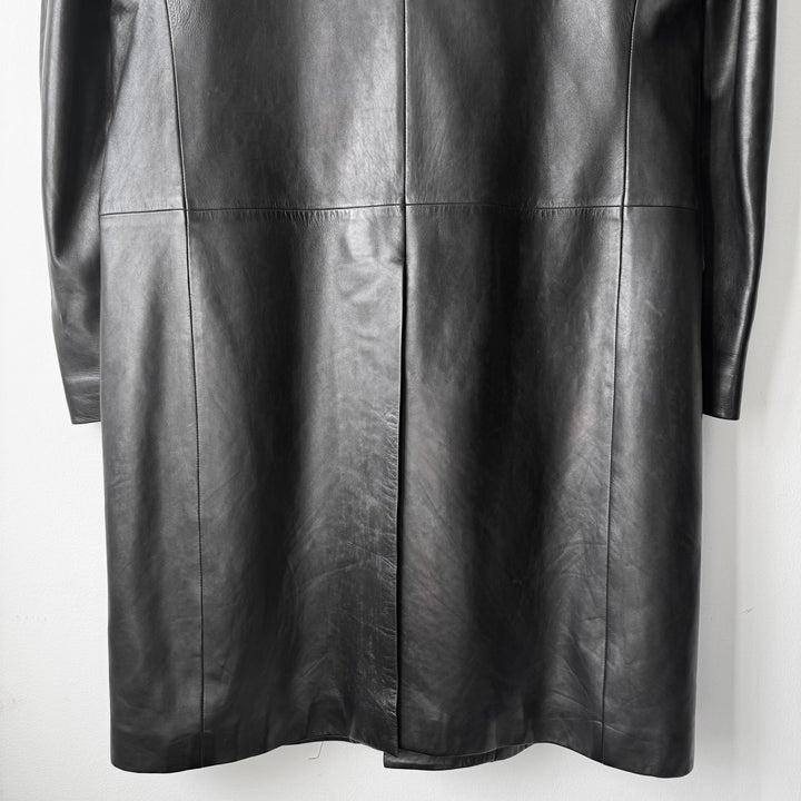 Gucci By Tom Ford 2000’s Black Lamb Leather Coat