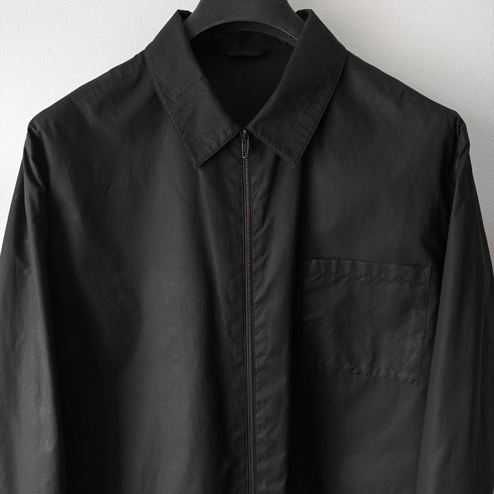 Helmut Lang SS1996 Black Cotton/Spandex 1-Pocket Blouson Jacket