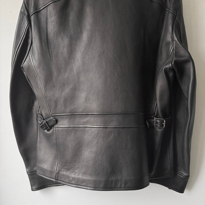 Ralph Lauren Purple Label Black Lamb Leather Field Jacket