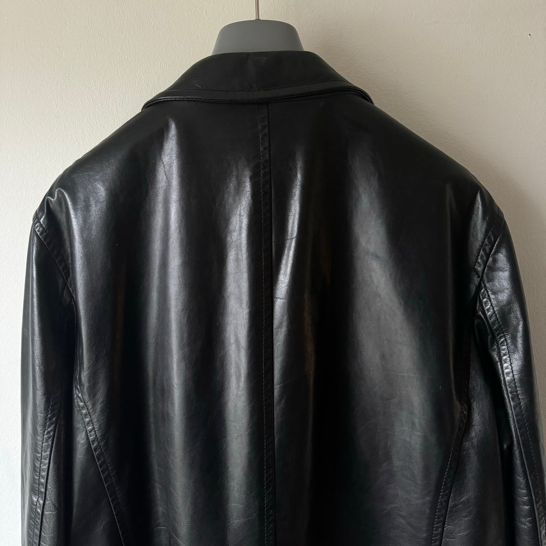Prada FW1998 Mainline Leather Blazer Jacket