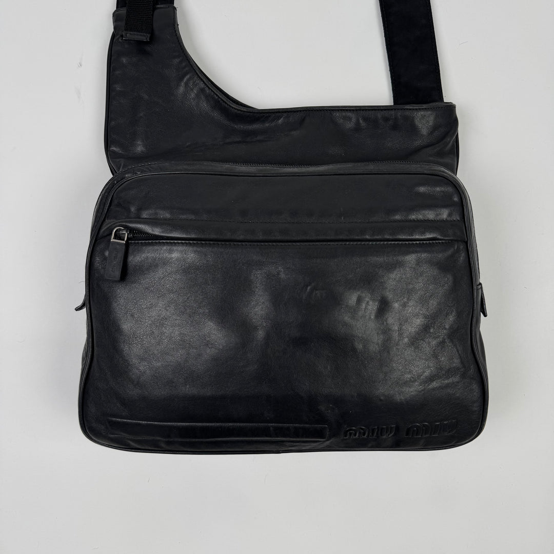 Miu Miu FW1999 Leather/Nylon Crossbody Bag