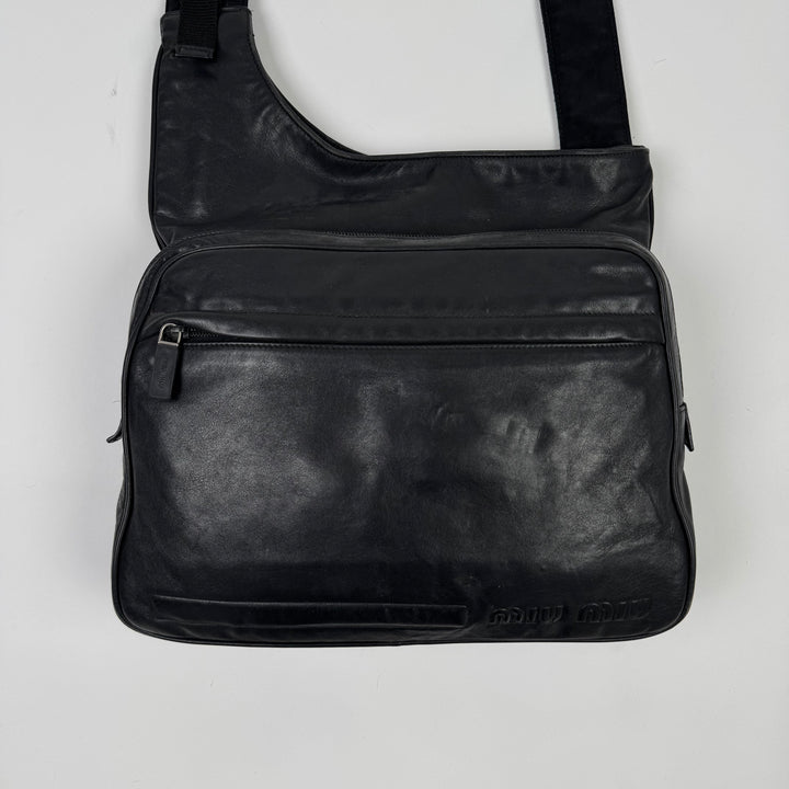 Miu Miu FW1999 Leather/Nylon Crossbody Bag