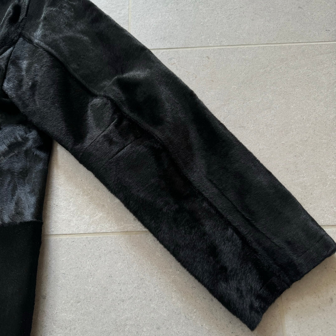 Prada 1990’s Mainline Calf Hair-On-Hide Leather Coat