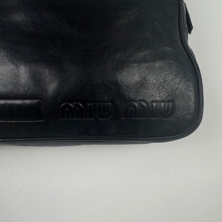 Miu Miu FW1999 Leather/Nylon Crossbody Bag