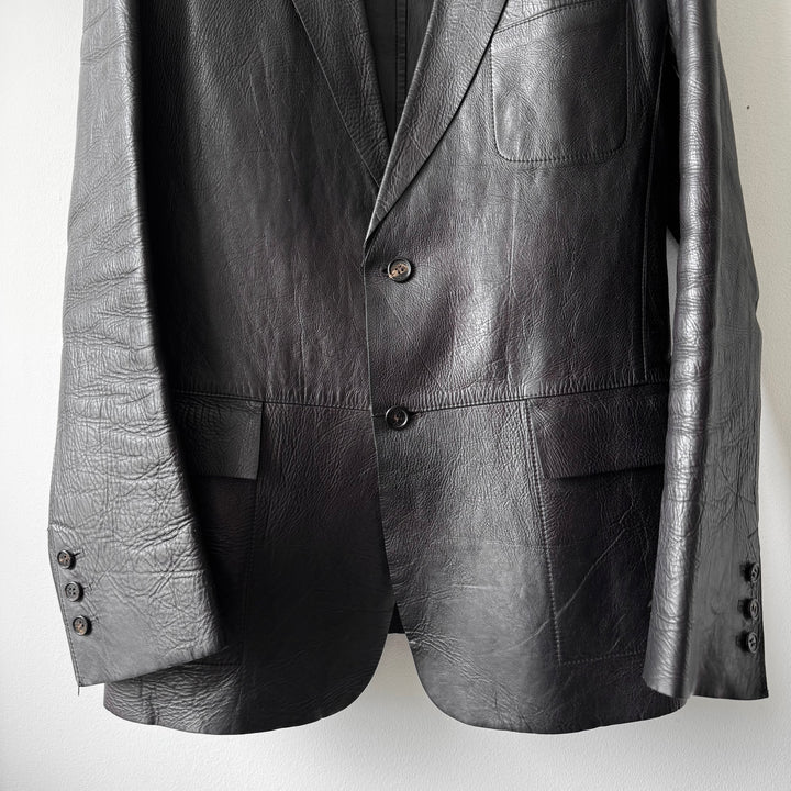 Gucci By Tom Ford FW1998 Brown Leather Blazer Jacket