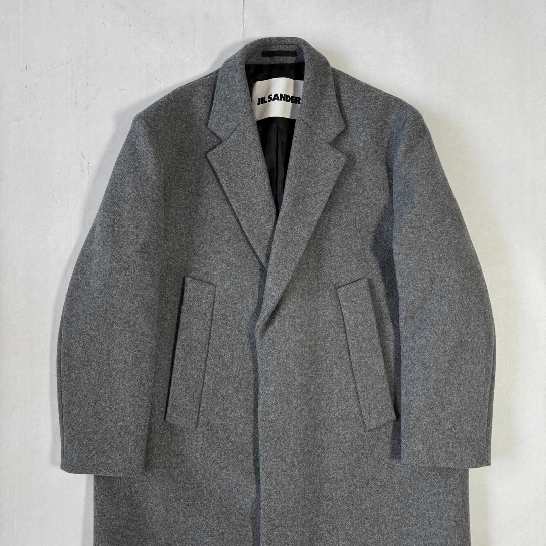 Jil Sander FW2023 Oversized Long Gray Wool Coat