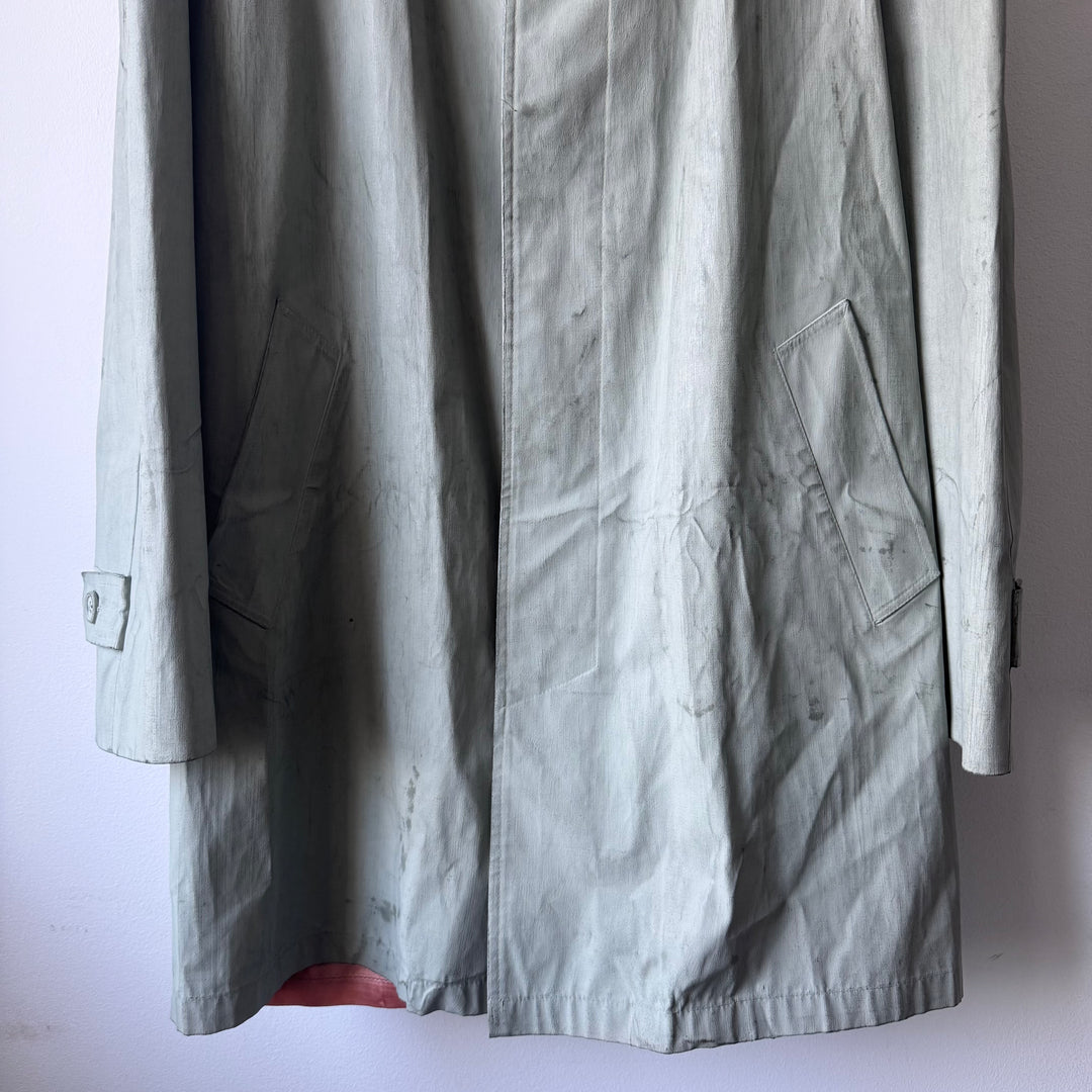 AW2002 Martin Margiela Artisanal Green Painted Trench Coat
