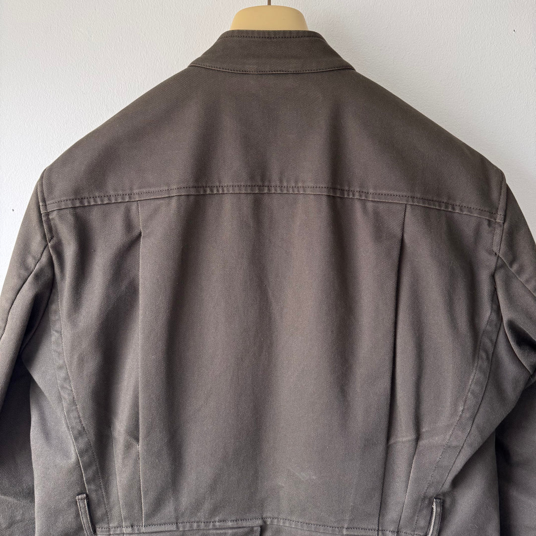 Gucci By Tom Ford SS2003 Brown Cotton Mandarin Collar Safari Jacket
