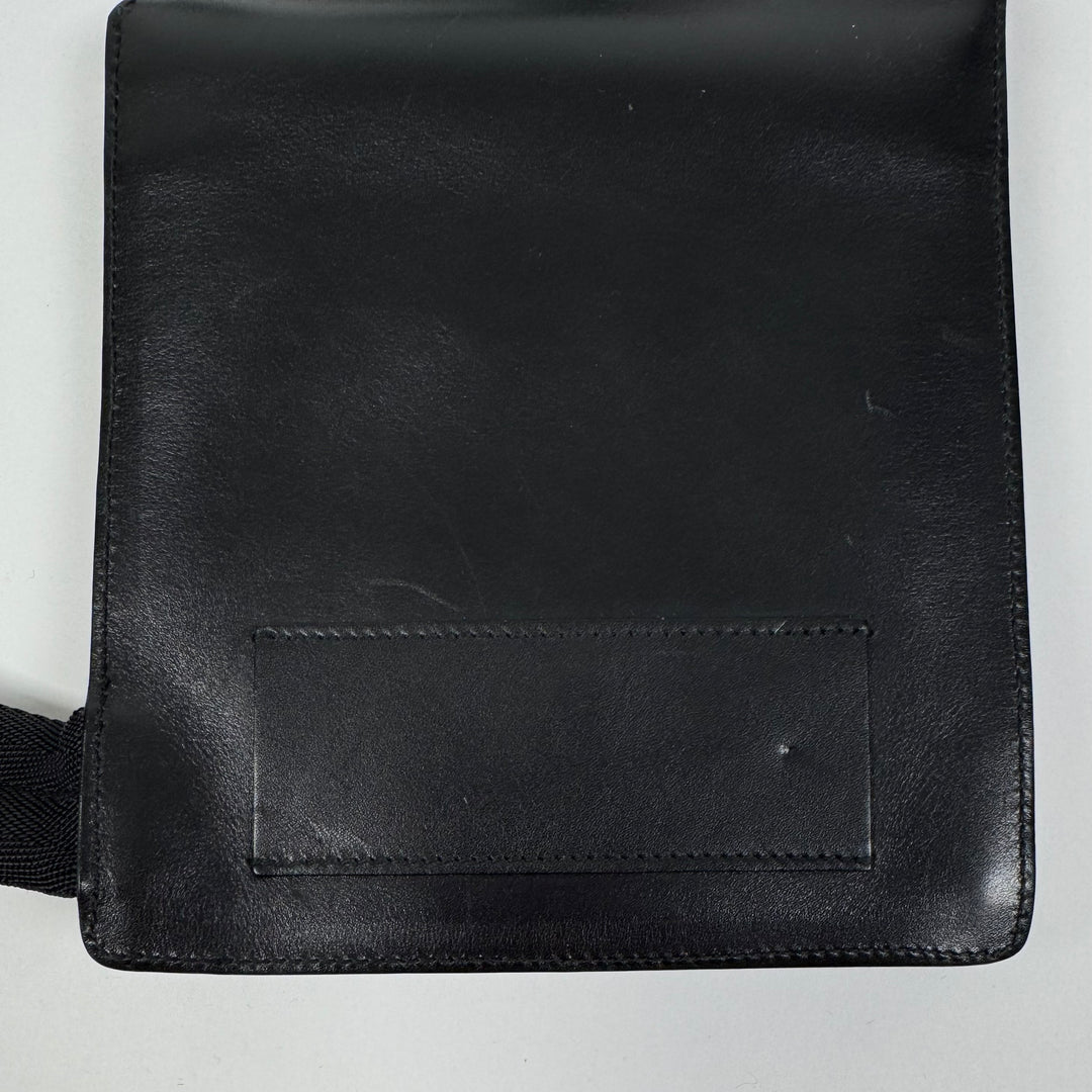 Prada SS1999 Black Leather Crossbody Sling Holster Bag