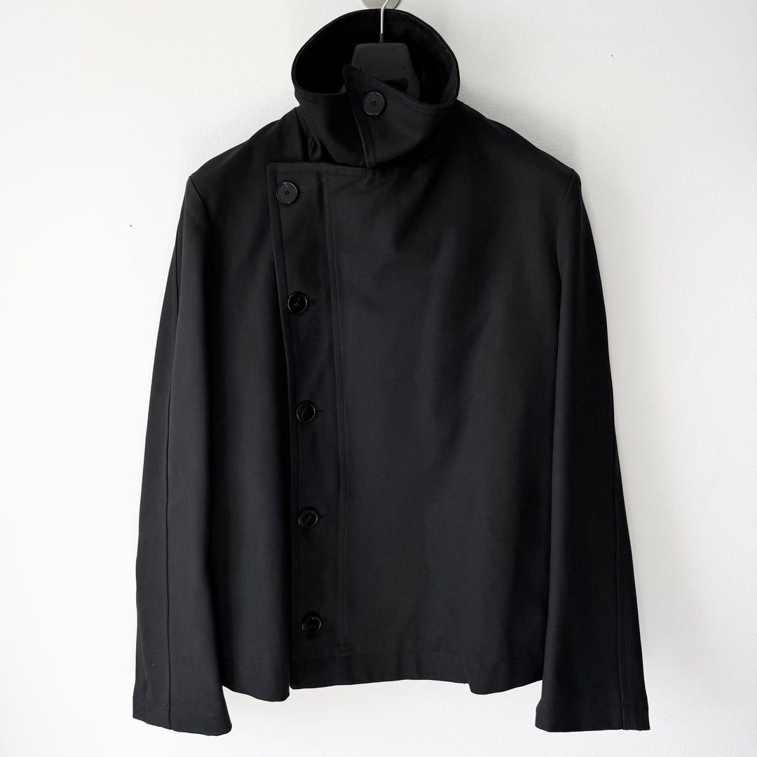 Yves Saint Laurent Rive Gauche By Tom Ford FW2003 Black Cotton Biker Jacket