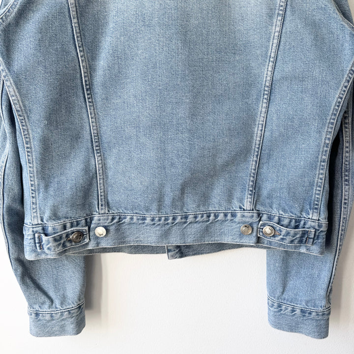 Gucci By Tom Ford 2000’s Light Blue Washed Distressed Denim Trucker Jacket