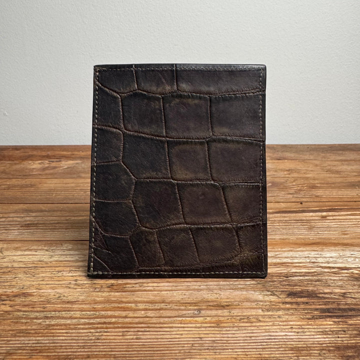 Rick Owens SS17 Green/Brown Alligator Card Holder Wallet