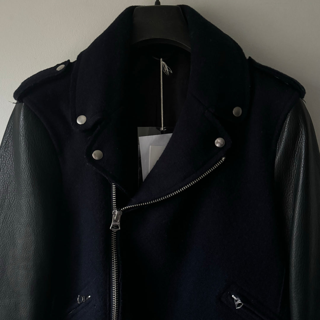 AW2013 Acne Studios Cassady Wool/Leather Biker Jacket