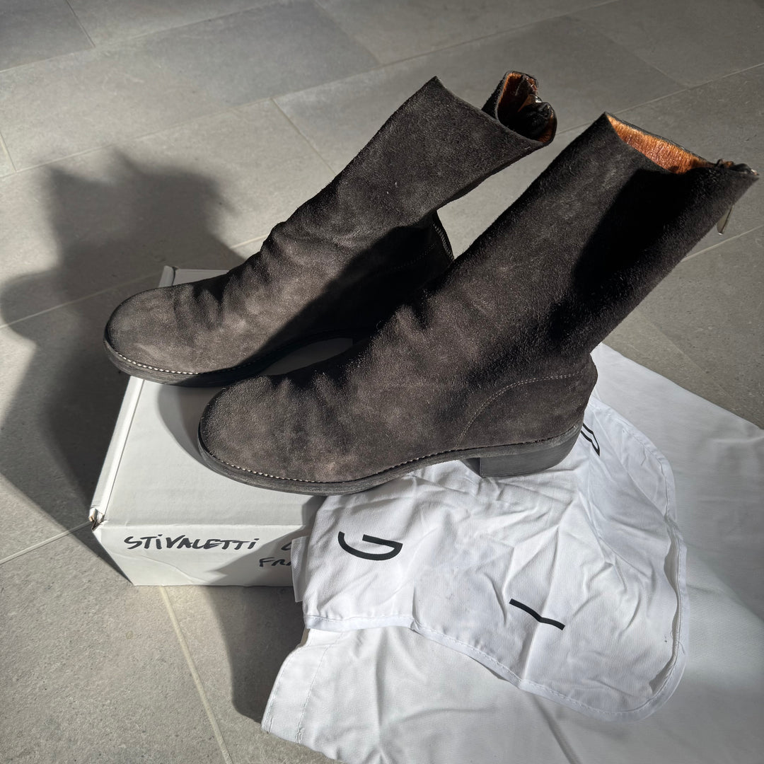 Guidi 788Z Pony Hair Suede Back Zip Boots