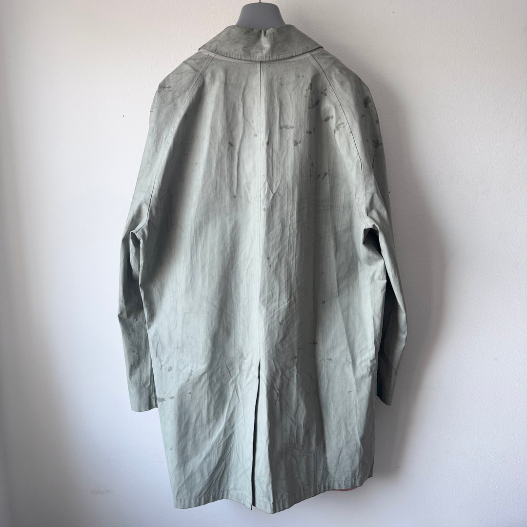 AW2002 Martin Margiela Artisanal Green Painted Trench Coat