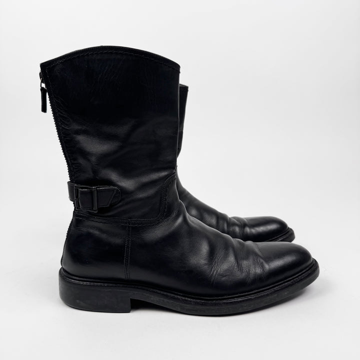 Gucci By Tom Ford 1990’s Black Leather Rider/Biker Boots