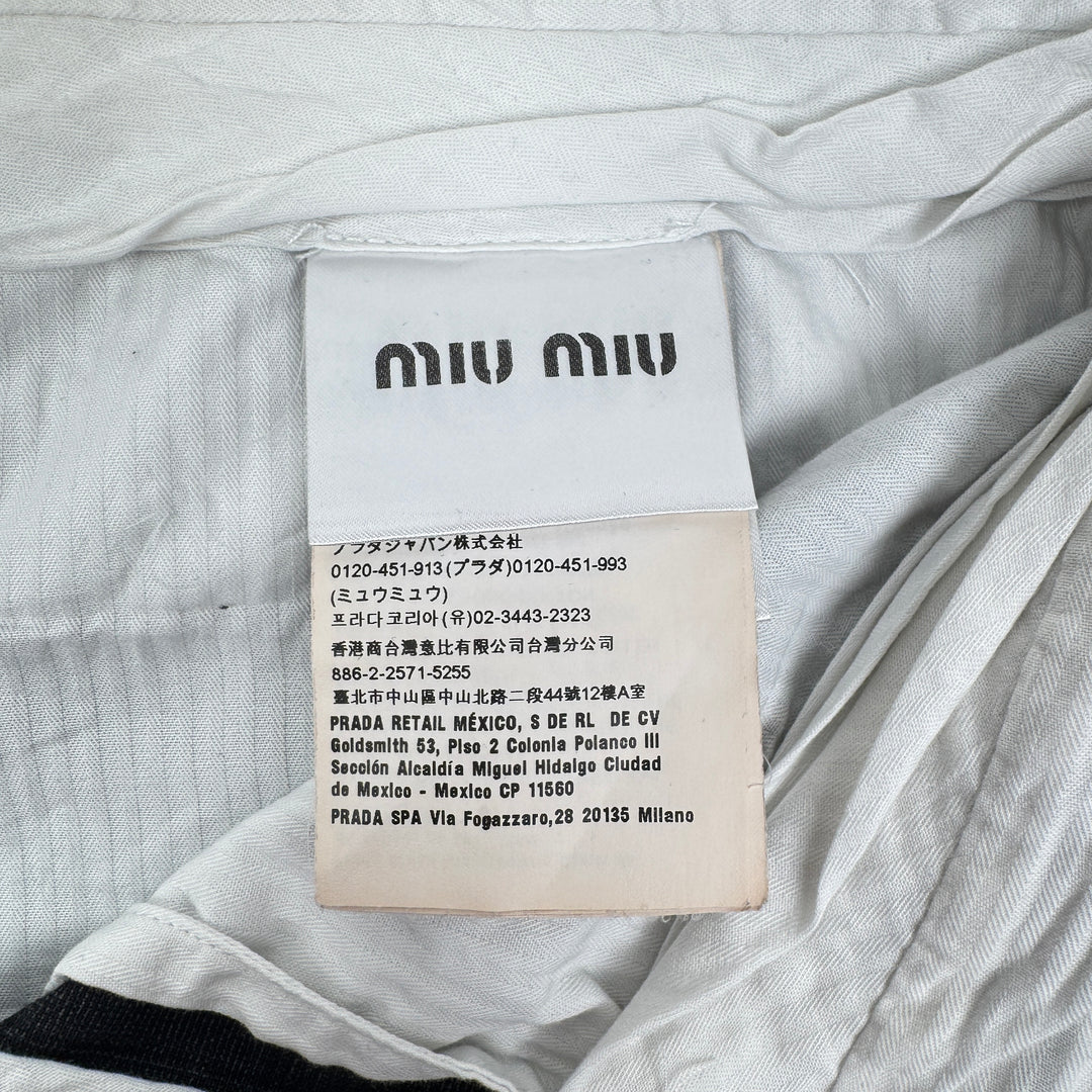 Miu Miu 2022 Checkered Prince Of Wales Pleated Fine Wool Pants