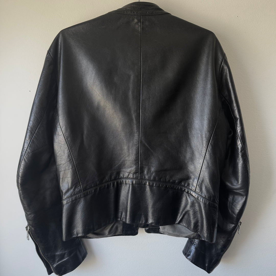 SS2001 Martin Margiela 5-Zip Leather Moto Café Racer Jacket
