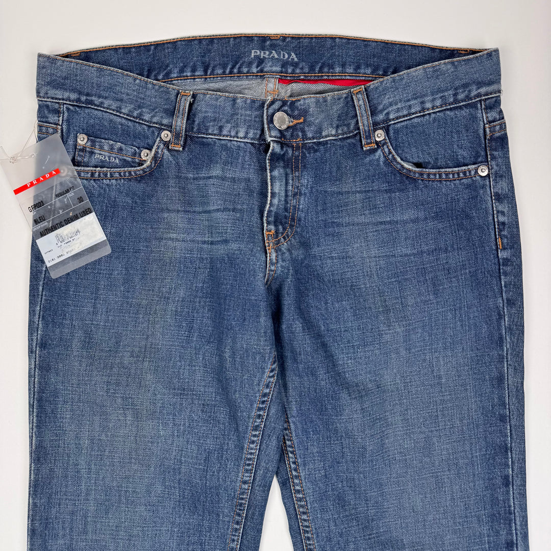 Prada 2006 Blue Washed ”Regular Fit” Bootcut Jeans