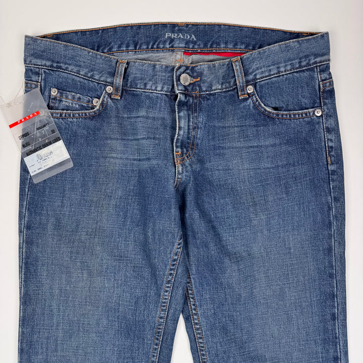 Prada 2006 Blue Washed ”Regular Fit” Bootcut Jeans