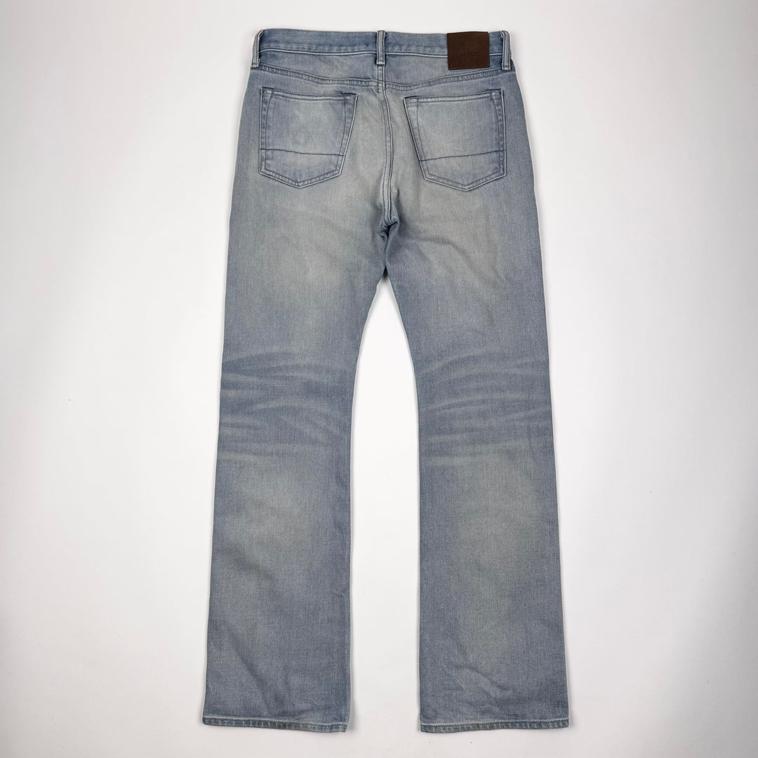 Tom Ford SS2025 Washed Blue Cotton Denim Bootcut Jeans