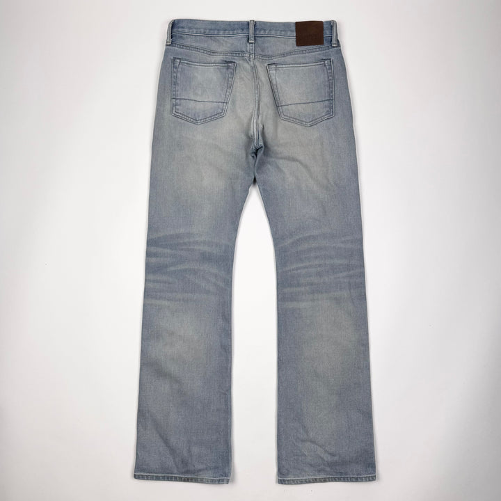 Tom Ford SS2025 Washed Blue Cotton Denim Bootcut Jeans