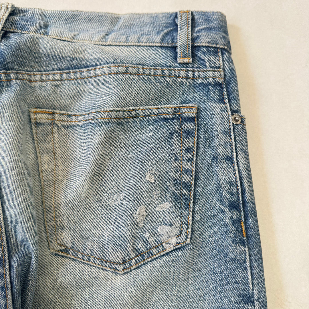 Helmut Lang 1999 Boot Cut Flared Painter Jeans Denim