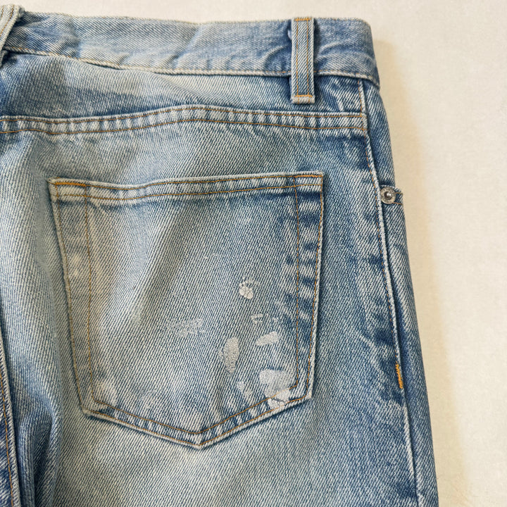 Helmut Lang 1999 Boot Cut Flared Painter Jeans Denim