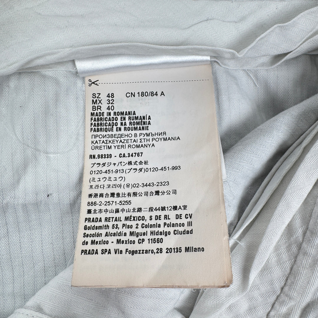 Miu Miu 2022 Checkered Prince Of Wales Pleated Fine Wool Pants