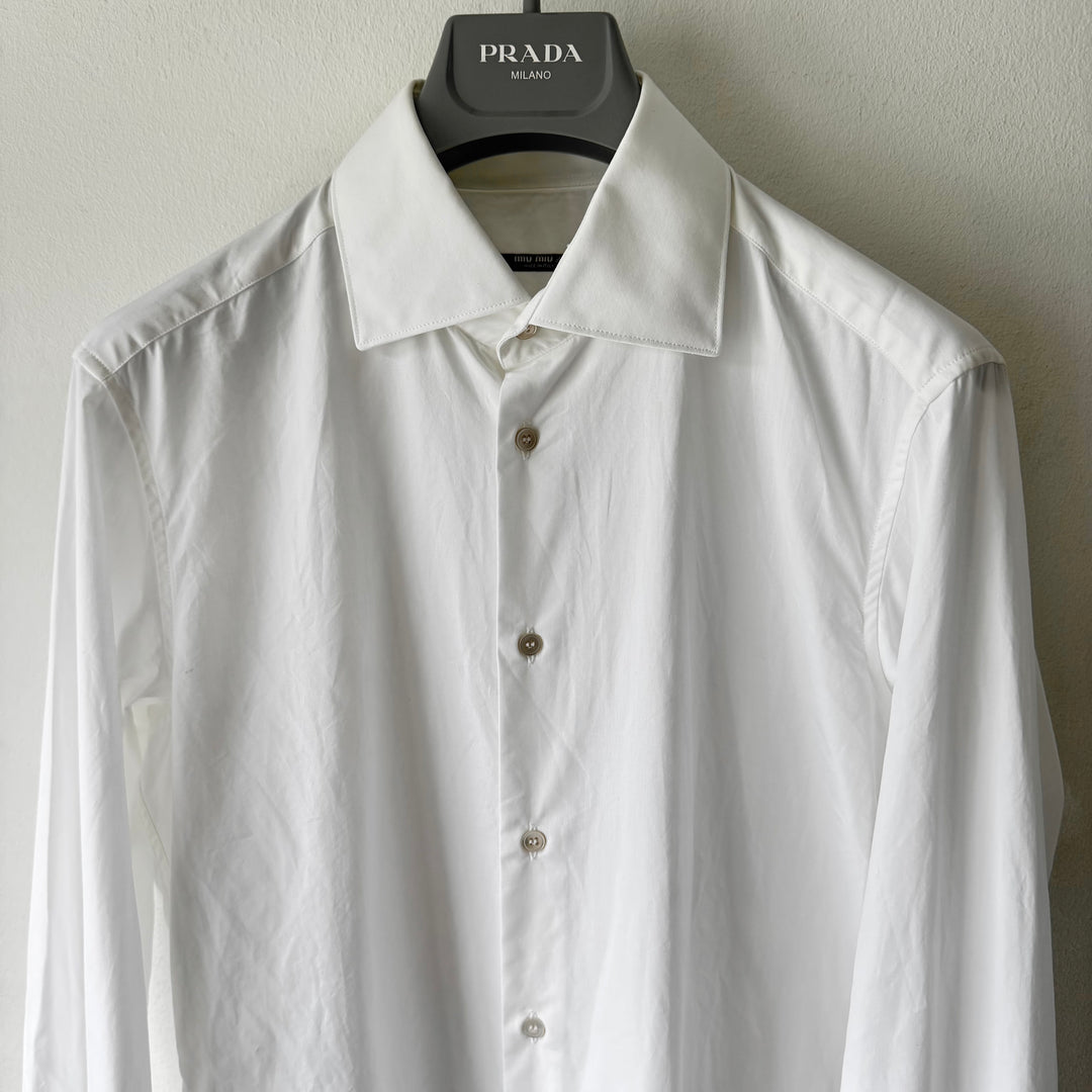 Miu Miu SS2005 White Shiva Embellished Shirt