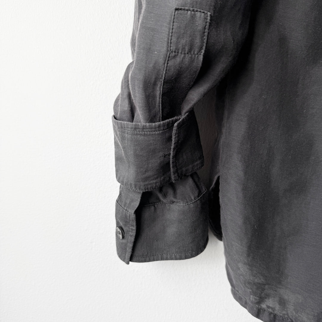 Kris Van Assche 2000s Gray Cotton Double Sleeve Button-Up Shirt