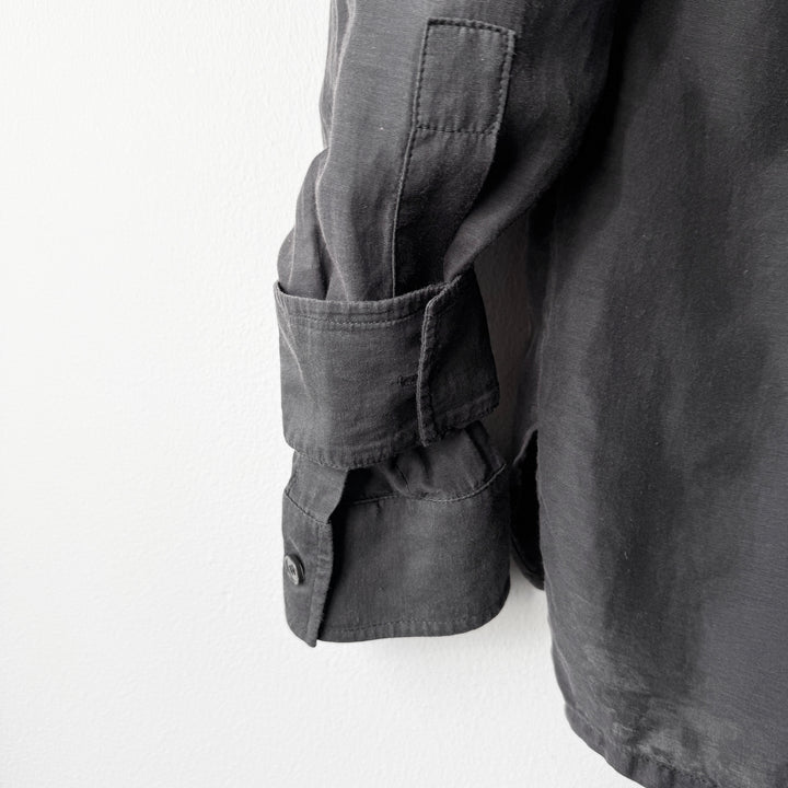 Kris Van Assche 2000s Gray Cotton Double Sleeve Button-Up Shirt