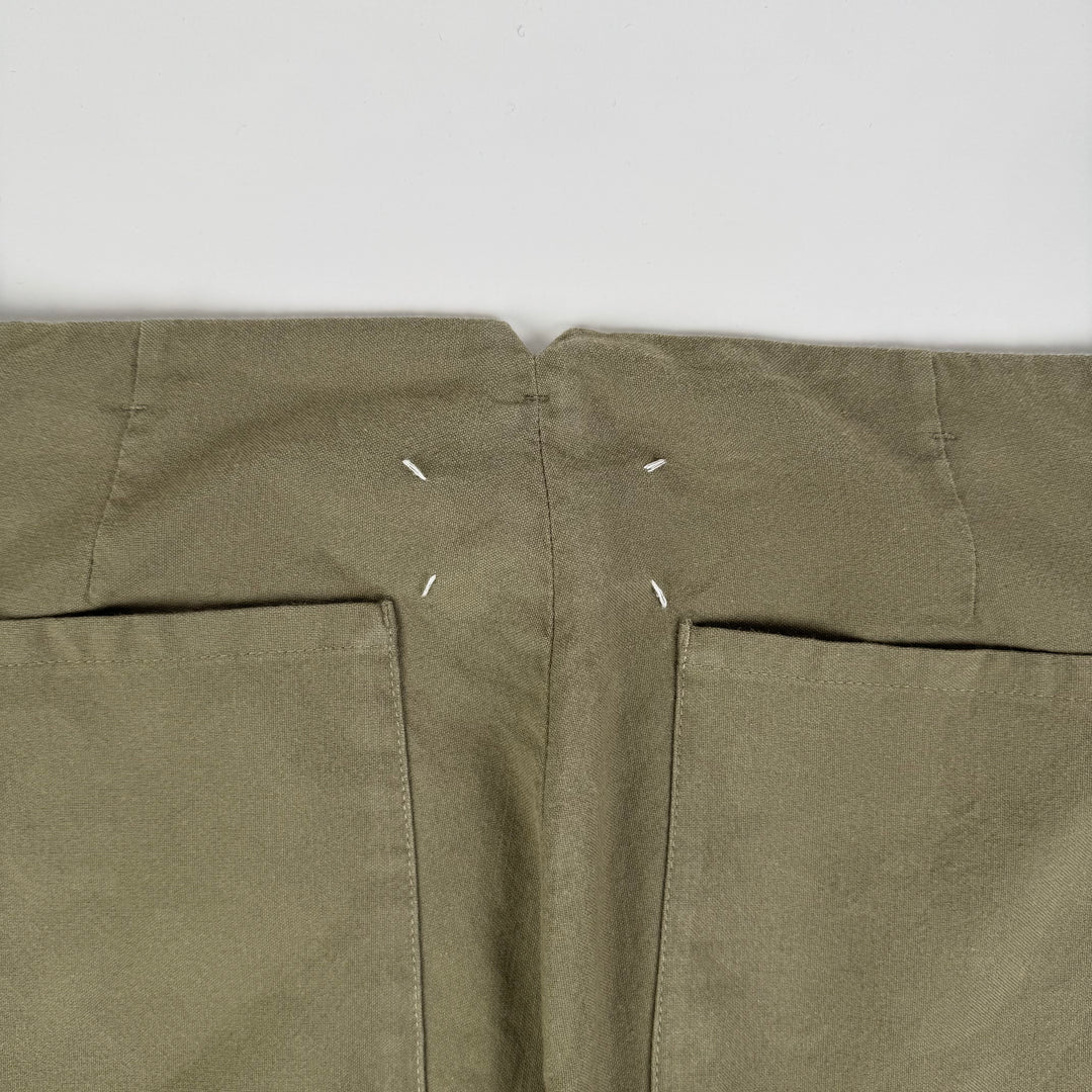 AW2007 Martin Margiela Army Green Wool/Cotton McQueen Pants