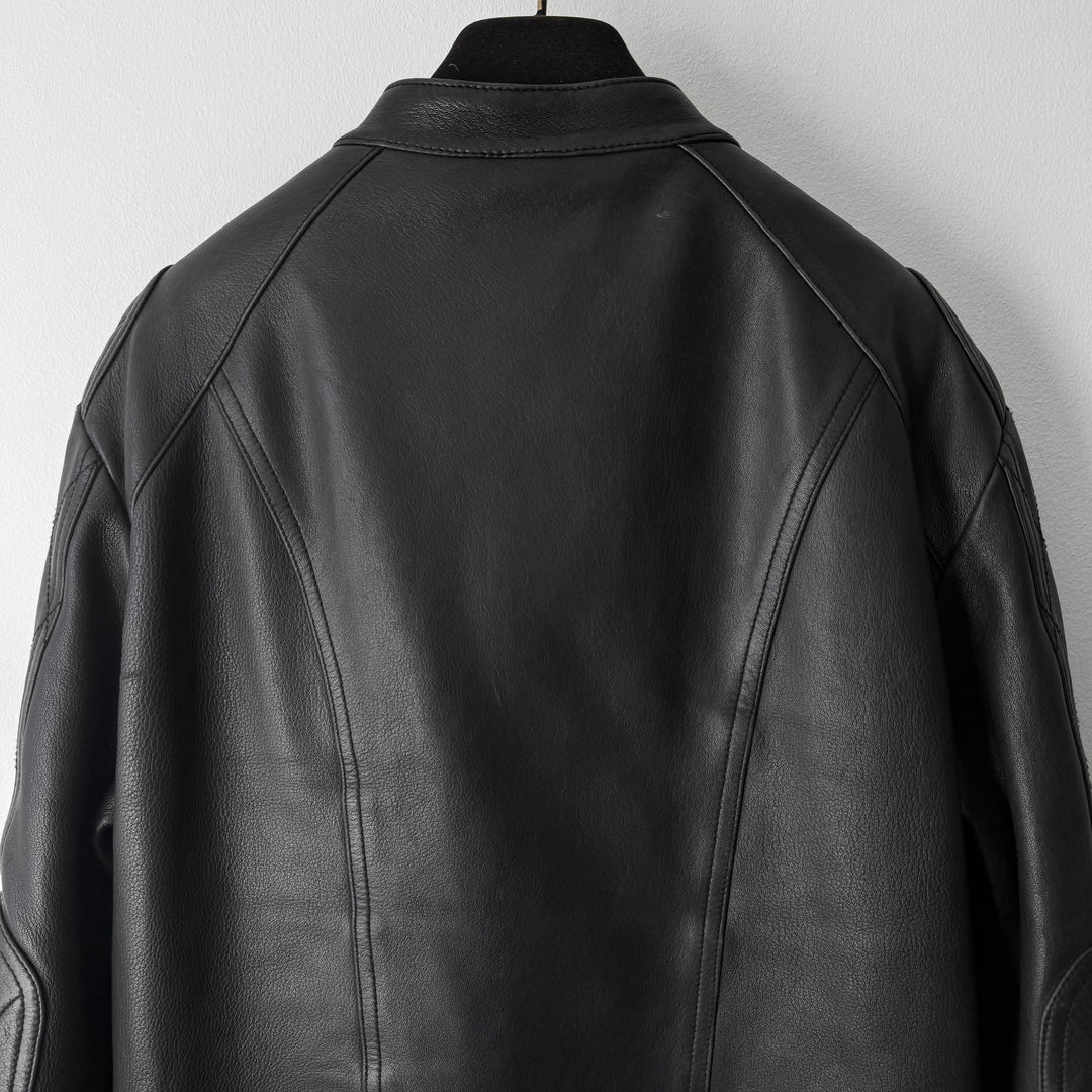 Gucci FW2006 Black Lamb Leather Biker Moto Jacket